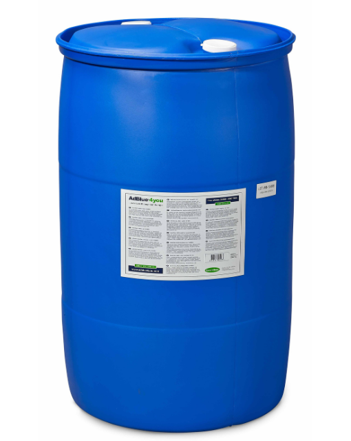Blauer Kunststofffass für Flüssigkeiten, 200 Liter