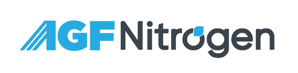 AGF Nitrogen company logo in blue and gray